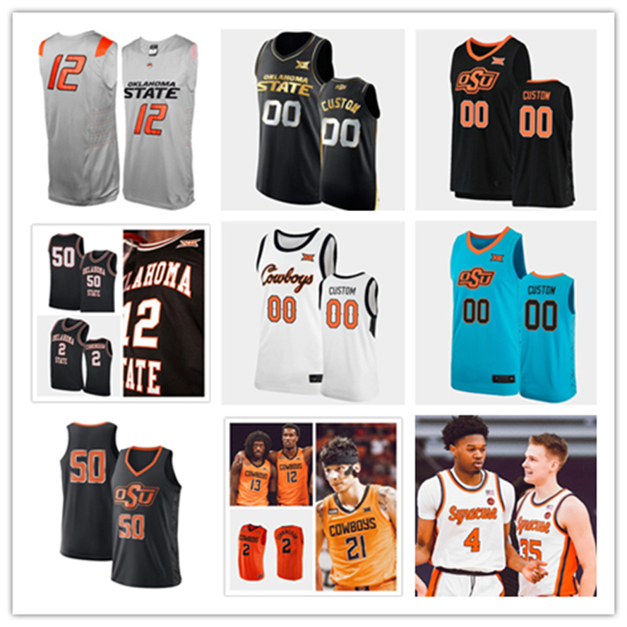 

Oklahoma State Stitched College Basketball Jersey 0 Avery Anderson III 2 Cade Cunningham 13 Isaac Likekele 20 Keylan Boone 42 Mason Robbins 5 Rondel Walker OSU Jersey, Gray