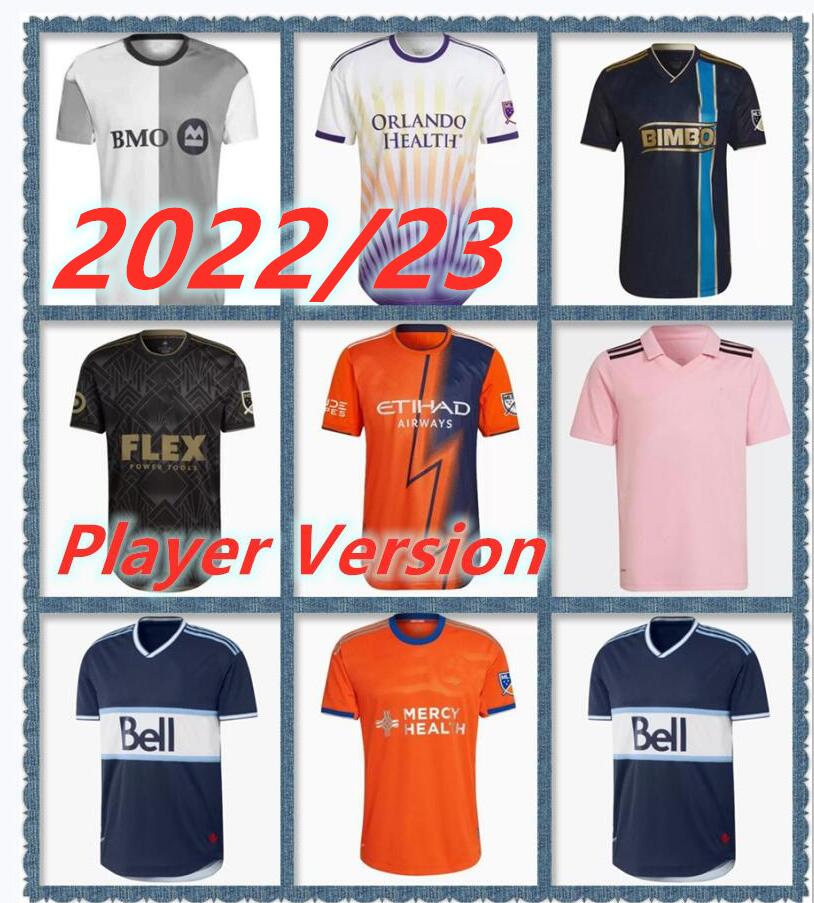 

22 23 LA Galaxy FC soccer jerseys Player Version 2022 2023 Atlanta United Philadelphia Union D.C. United Los Angeles Inter Miami Toronto New York City football shirts, 22/23 player version