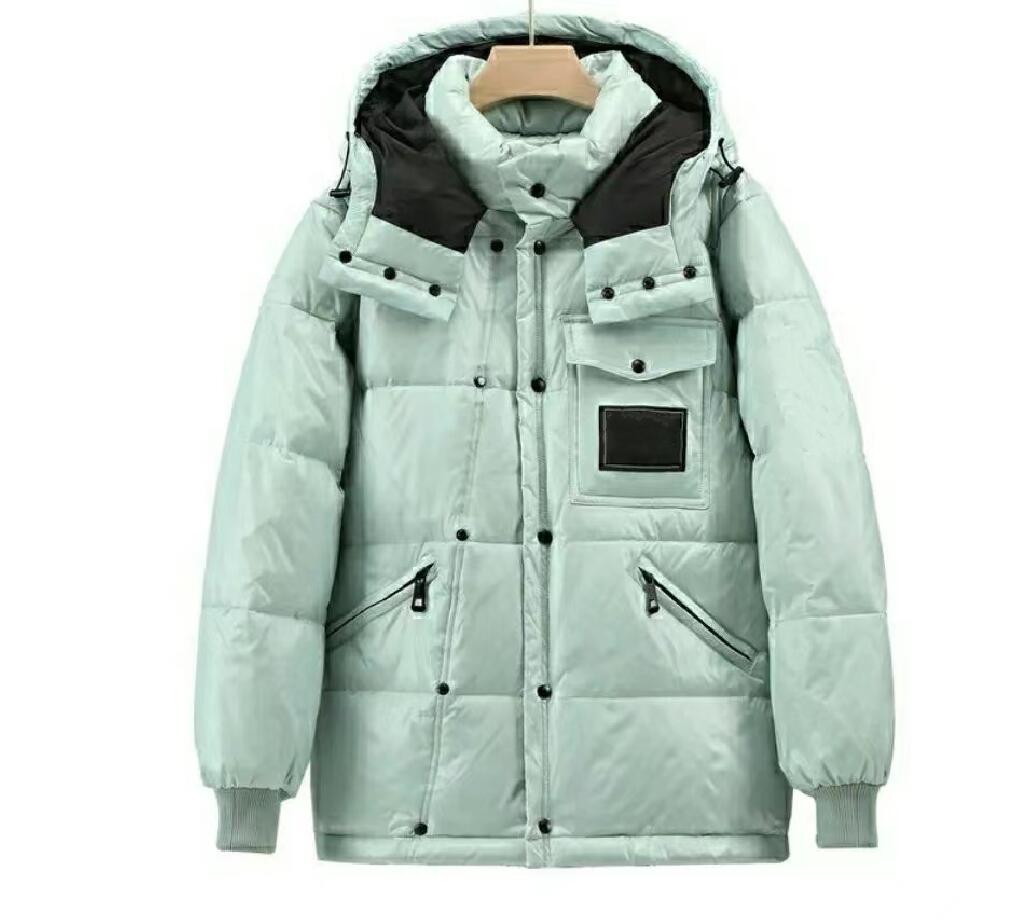 Black Green Mens Jackets Parka Women Classic Down Coats Outdoor Warm Feather Winter Jacket Unisex Coat Outwear Couples Clothing Asian Size S-XXL