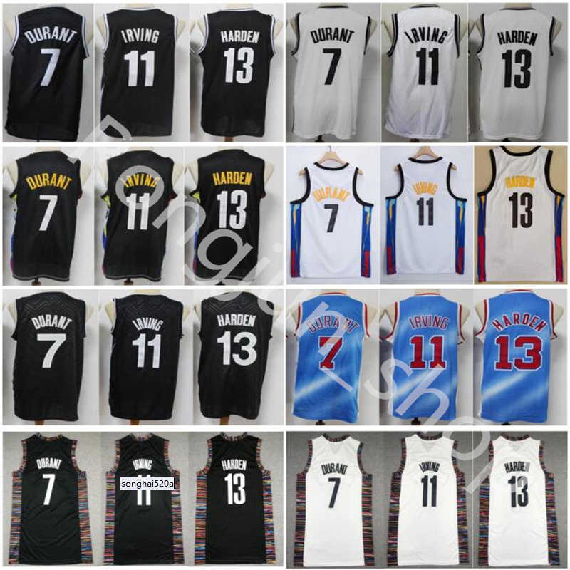 

Wholesale Basketball 13 James Harden Jersey 7 Kevin Durant 11 Kyrie Irving City Earned Classic Edition White Black Blue Mens kids Youth''nba''jersey, Tell us which one