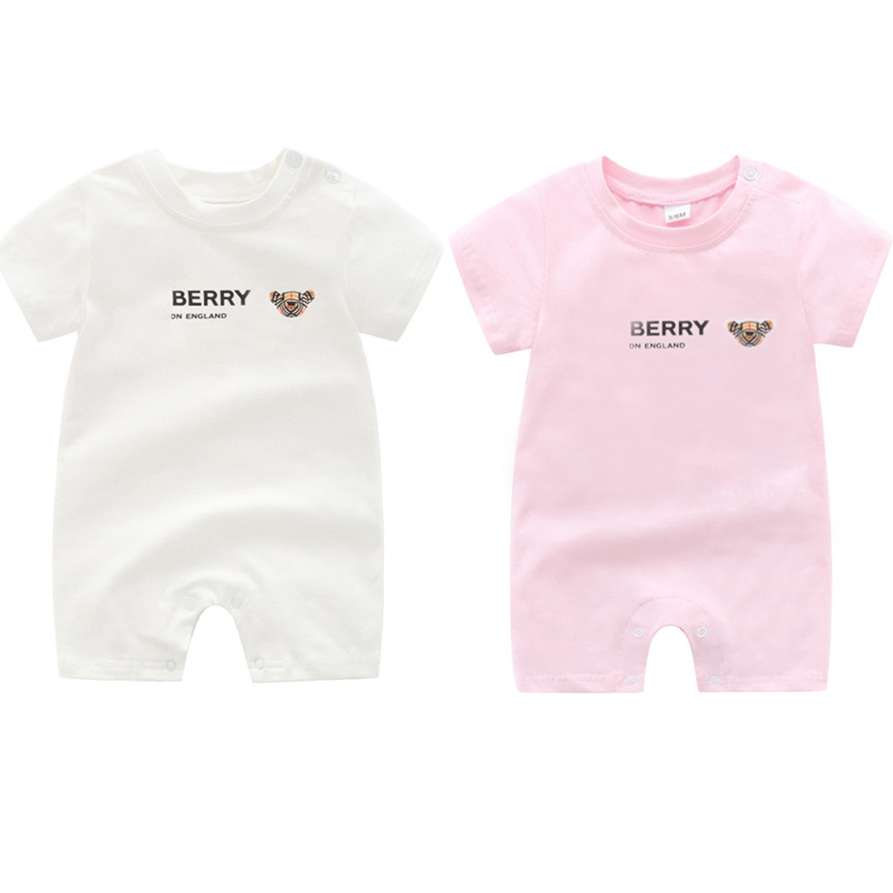 

Baby Romper Spring Autumn Boy girls Clothes Romper Cotton Newborn Kids Designer Jumpsuit fashion Clothing In stock, White