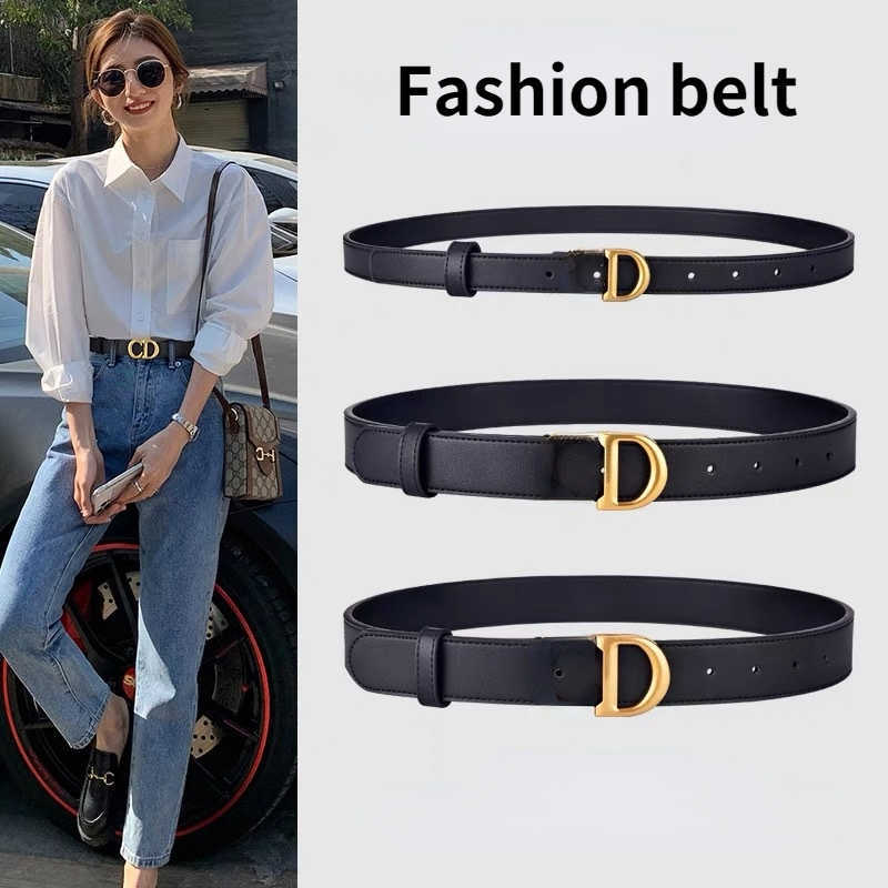 

Ladies Simple Fashion Style Black Decorative Thin Belt Women Dress Jeans Belt cD Designer Classic Luxury Top Selling Wholesale