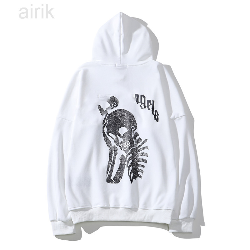 

Skull Embroidered Streetwear Hoodie - Stylish Long Sleeve Pullover for Men