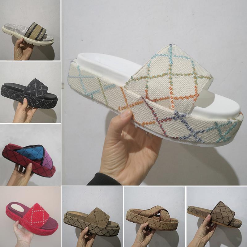 

2023 Designer Slide Slippers Sandals Flat Summer luxury Slides For Men Women Rubber Leather Loafers Ladies Classic Fashion Heightening Sliders Scuffs Sandal
