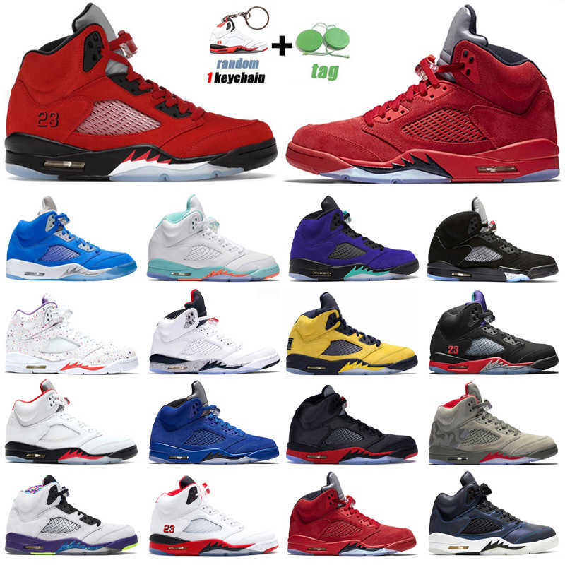 

Top Quality 5s Raging Red Jumpman Basketball Shoes 5 Blue Bird Hyper Royal Black Metallic Alternate Grape Mens Trainers Outdoor Sports JORDÁN