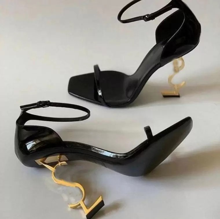 

Designer Shoe Woman Sandals OPYUM heeled sandal High-Heels Women Open Toe Stiletto Heel Classic Metal Letters Heels Sandal Fashion Stylist Shoes