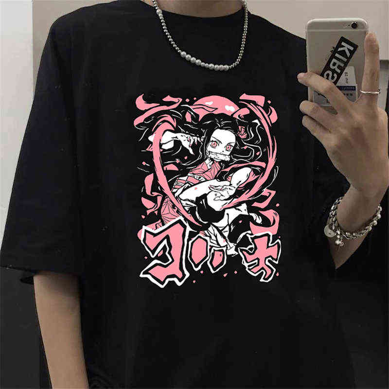 

Japanese Anime Demon Slayer Tanjirou Kamado T-shirt Men Kawaii Kimetsu No Yaiba Nezuko Tshirt Manga Rengoku Graphic T Shirt Male G220412, 444kkk