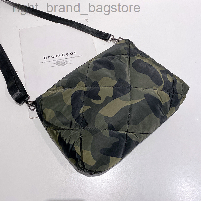 

Designer Pad Shoulder Bag Camouflage Women Crossbody Bag Soft Cotton Padded Handbags Ladies Quilted Flap Bags for Women 2022 Ins W220813