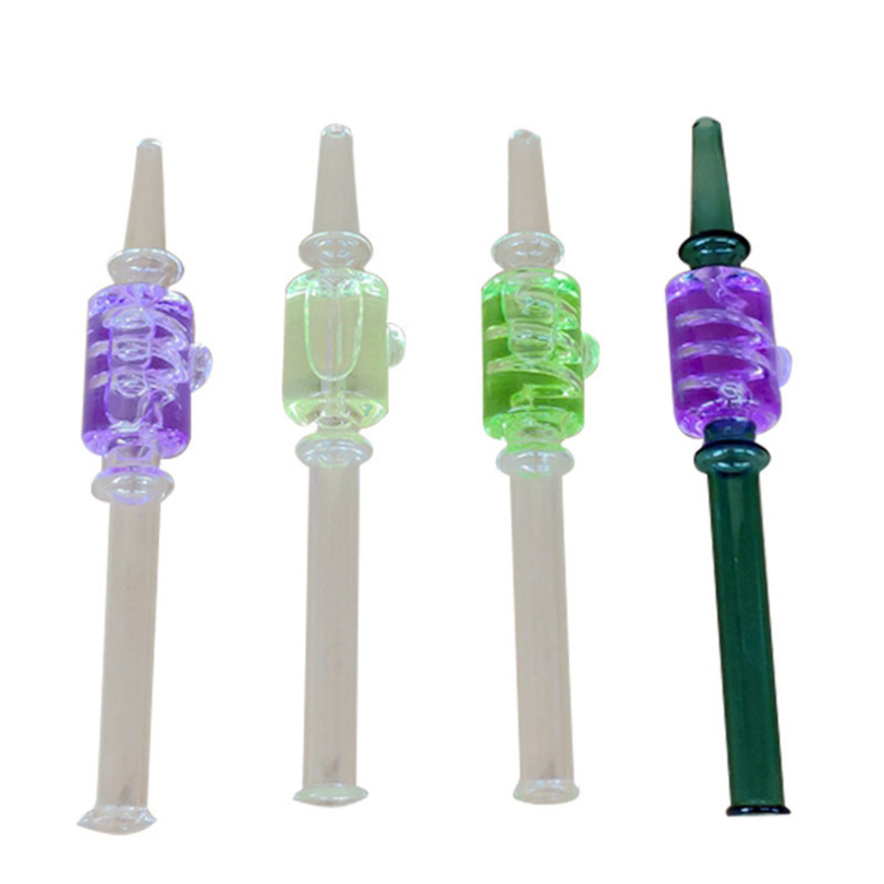 

Glycerin Series Freezable Dab StrawSmoking pipes mouth Tip Dab straw mini bong for wholesales nectars collectors