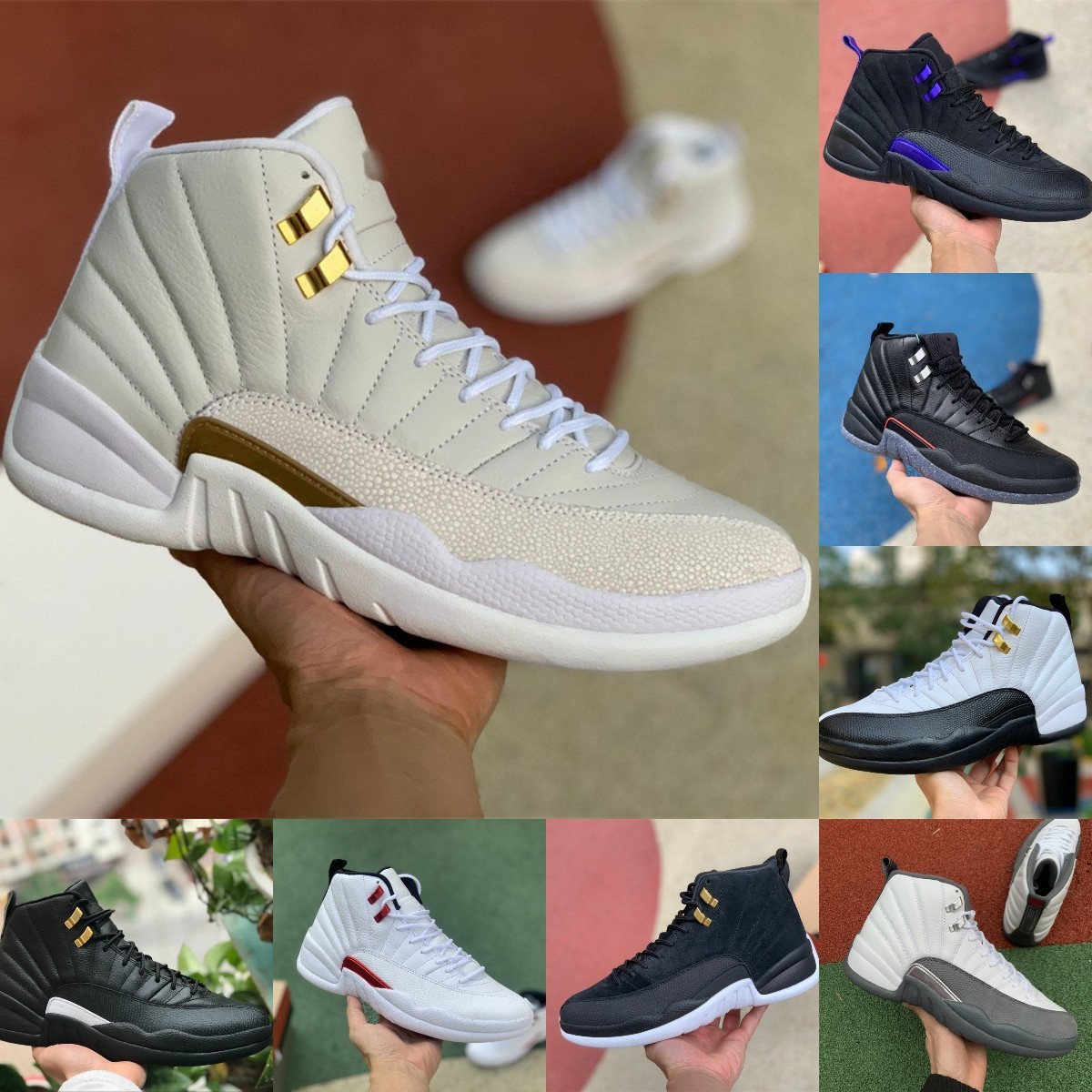 

Jumpman Utility Grind 12 12s Mens High Basketball Shoes Twist Black Indigo Flu Game Playoff Dark Concord OVO White Royalty Fiba Gamma Blue sports Trainer Sneakers S6, Please contact us
