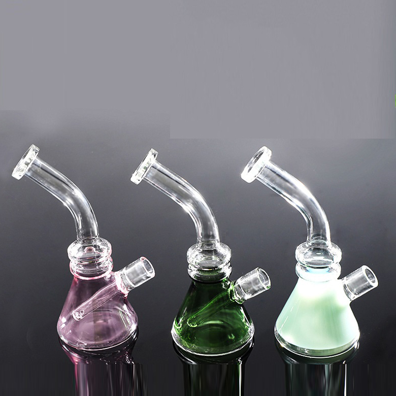 

Hookahs Glass Bong Water Pipes 3 Color Mini Bong 6.7inch Dab Rigs