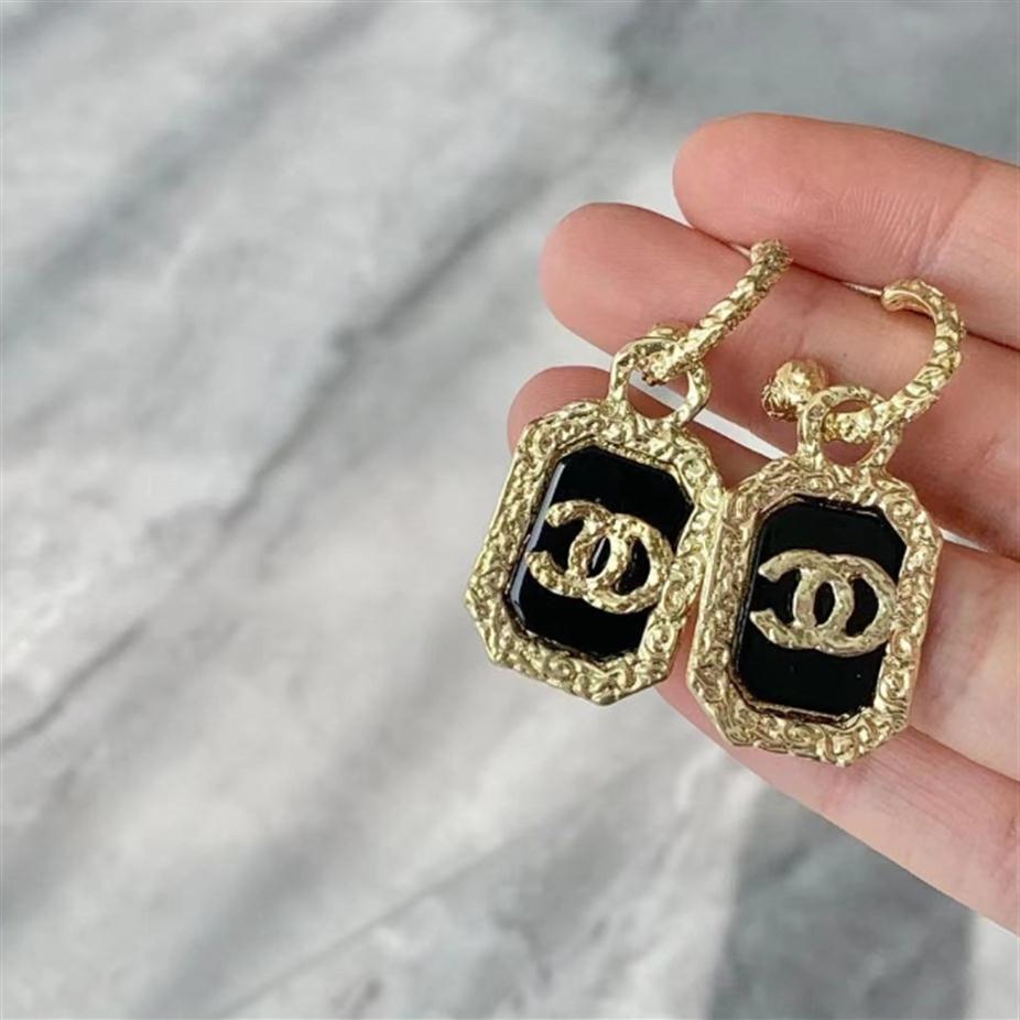 

20style Design High Quality Double Letter Stud Classic Long Dangle Drop Earrings Pearl Crystal Rhinestone Earring Wedding Party Je2104
