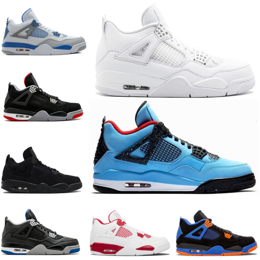 

with Box Jordns Jumpman Travis Cactus Jack Blue Men Basketball Shoes 4 4s Black White Red Men Women Sport Designer Shoes Sneakers, Dark horse