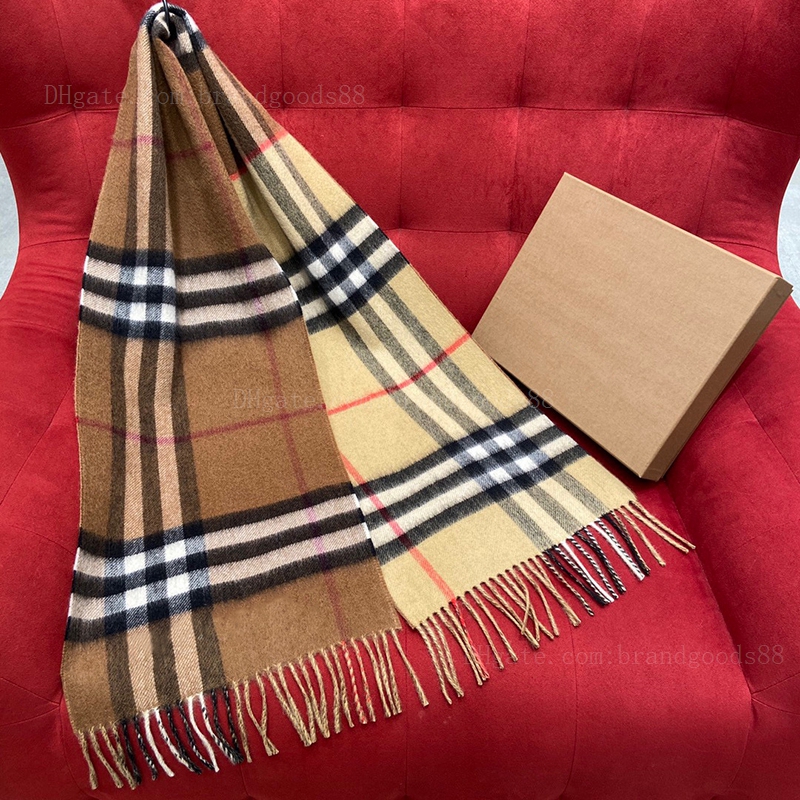 

luxury Winter Unisex scarves Top quality B brand letter Designer Scarf color Business cashmere scarfes plaid classic warm Wholesale