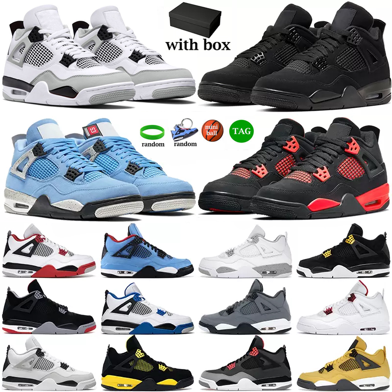 

men women basketball shoes jumpman 4 4s mens sneakers Military Black Red Thunder Sail Black Cat White Oreo Pure Money Metallic Purple Cool Grey Motorsports trainers, #6