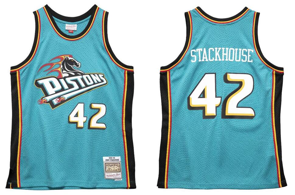 

Stitched Jerry Stackhouse basketball Jersey S-6XL Mitchell & Ness 1998-99 Mesh Hardwoods Classics retro version Men Women Youth jerseys, Stitched jersey