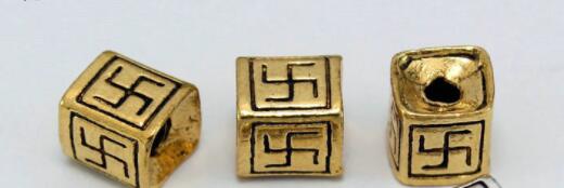 

7mm Tibetan Silver Square wordBead Antique Loose Bead Spacer Connectors for DIY Jewelry Making bracelet du5e