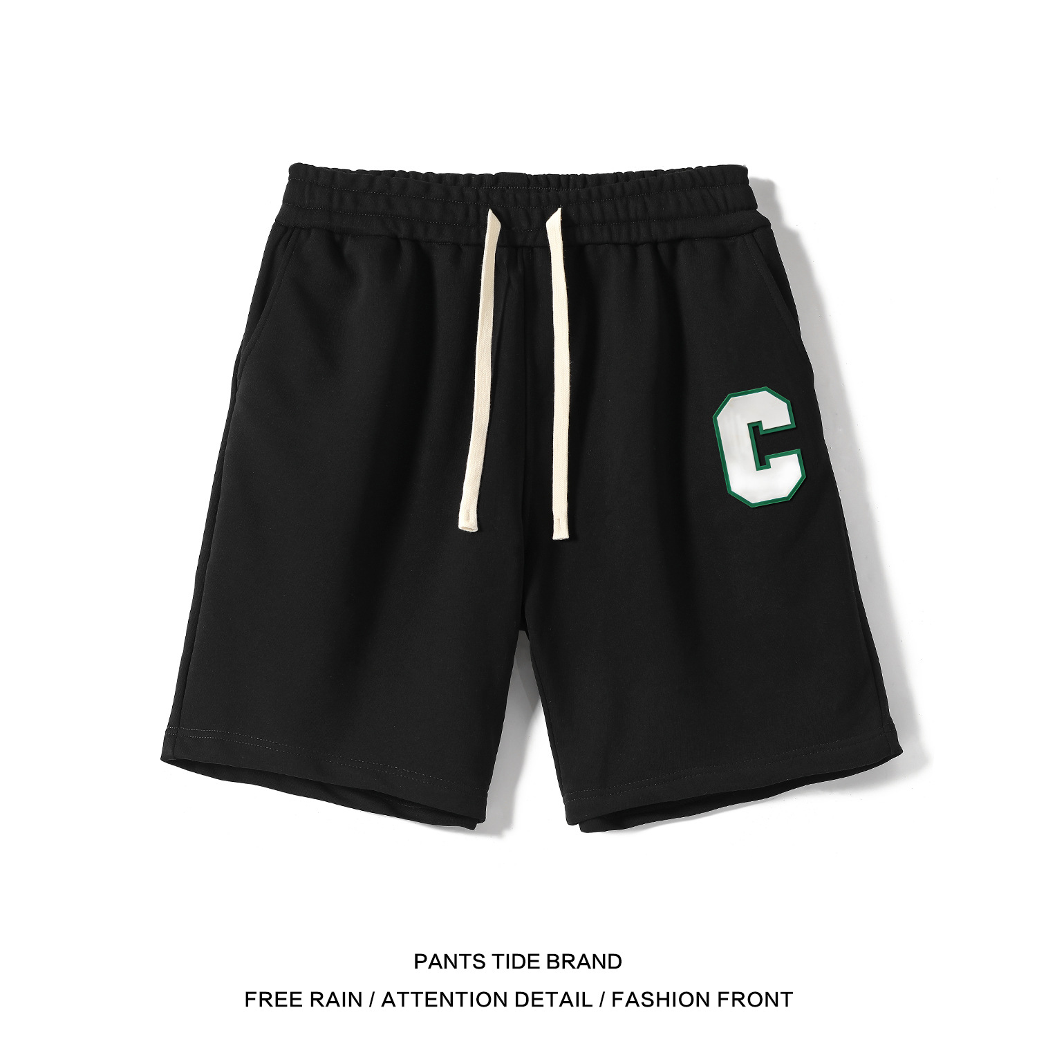 

Men's summer printed straight shorts for versatile fashion, Gray