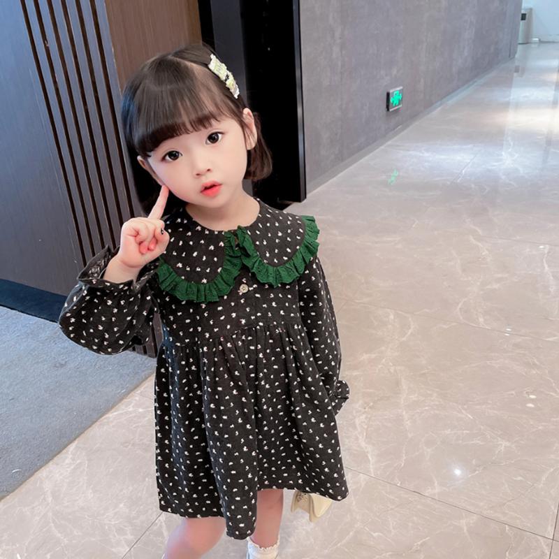 

Girl's Dresses Toddler Girls Dress Floral Pattern Party Casual Style Kids Spring Autumn Clothes GirlGirl's, Y4j6011-1