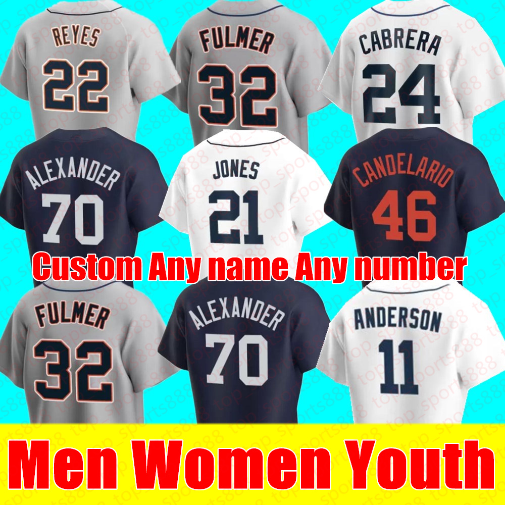

Custom Men Women Youth Baseball Jersey 28 JAVIER BAEZ 24 MIGUEL CABRERA DETROIT JONATHAN SCHOOP ROBBIE GROSSMAN TIGERS NIKO GOODRUM ERIC HAASE AkIL BADDOO Jerseys