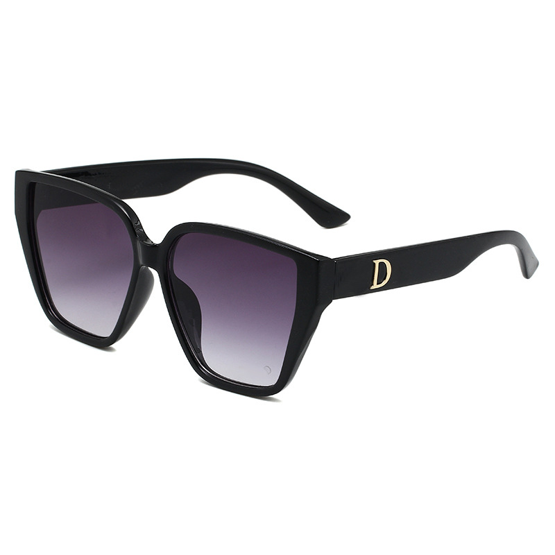 Designer square frame Sunglasses mens rectangle side letter polarized Sunglass womens oversized beach shade gafas de sol mujer eyeglasses glasses