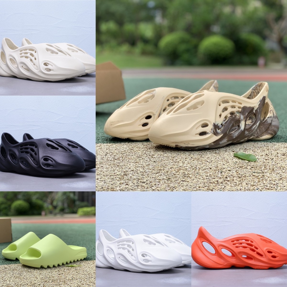 

Slides Slippers Desert Sand Summer Brown Flat Mens Women Glow Green Beach Resin Slide Sandal Graffiti Bone Rubber MXT Moon Gray Mineral Blue Glow Green Designer P01, Shau