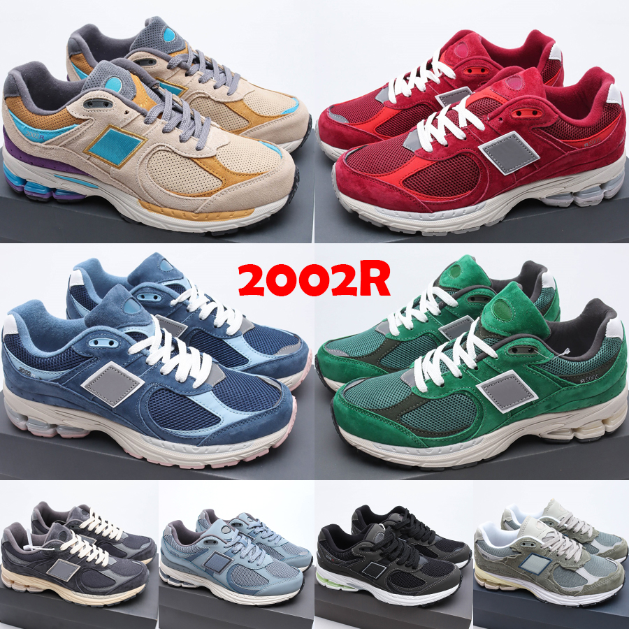 

Fashion 2002R Suede Protection Pack Running Shoes For Men Women Designers Crew Incense Forest Green Bordeaux Rain Cloud Outdoor Sneakers, #07 light blue