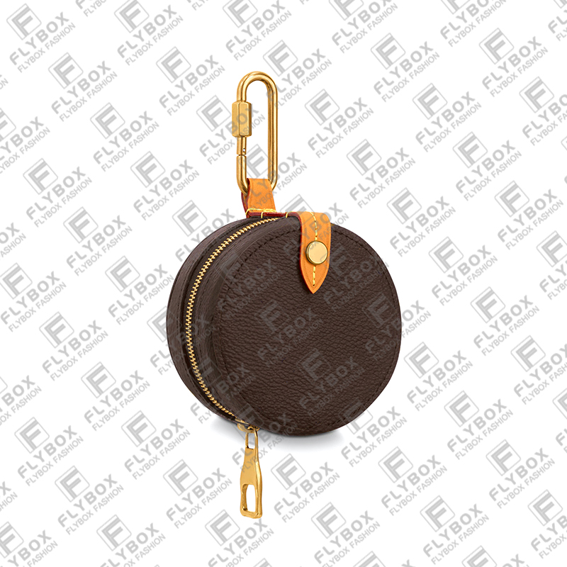 

Unisex Designer Luxury Fashion Casual Wallet Coin Purse Key Pouch High Quality TOP 5A M68524 Credit Card Holder Fast Dlivery, Brown flower