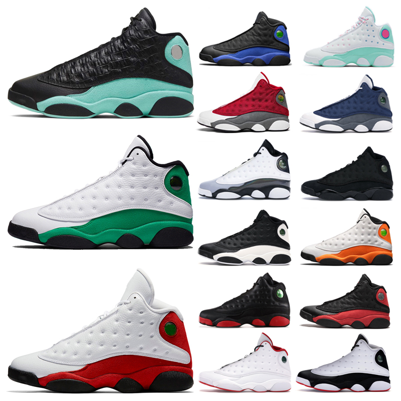 

men women basketball shoes 13 13s sneaker Shoes Aurora Green Bred Lakers Barons Sneakers sport trainers, 4 36-40 aurora green