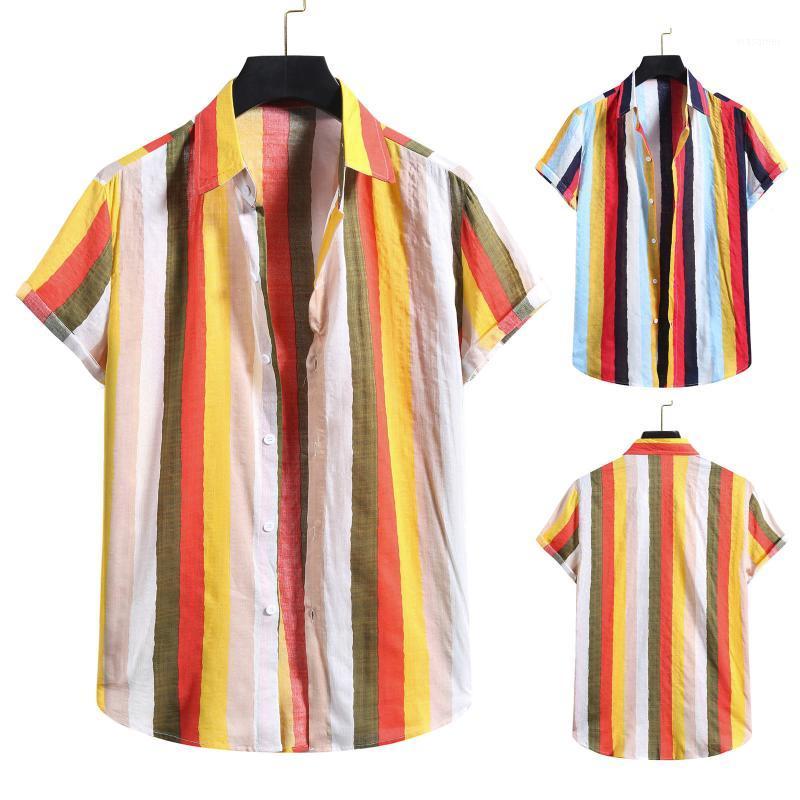 

Men' Casual Shirts Mens Fashion Ethnic Short Sleeve Shirt Printing Hawaiian Blouse Man 2022, Black