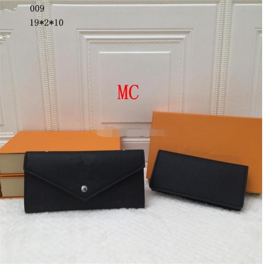 

selling French designer ladies long checkbook wallet credit card po clip wallet brown white pink black leather coin purse225B, Customize