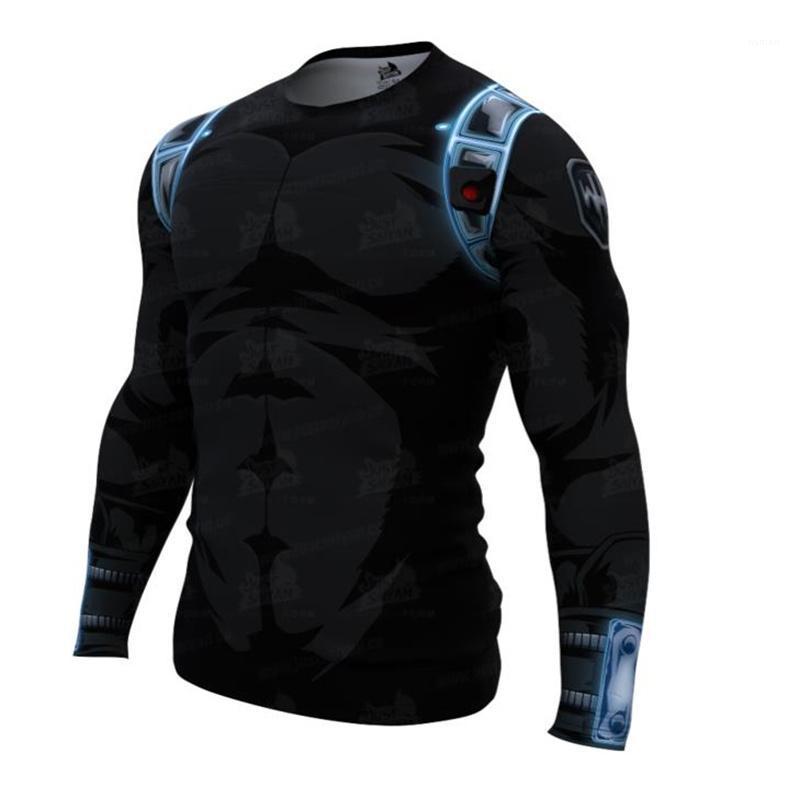 

Men' T-Shirts Anime 3D Printed Tshirts Men Compression Shirts Long Sleeve Tops Gym Fitness Novelty Slim Tights Male Cosplay Costume, Beige