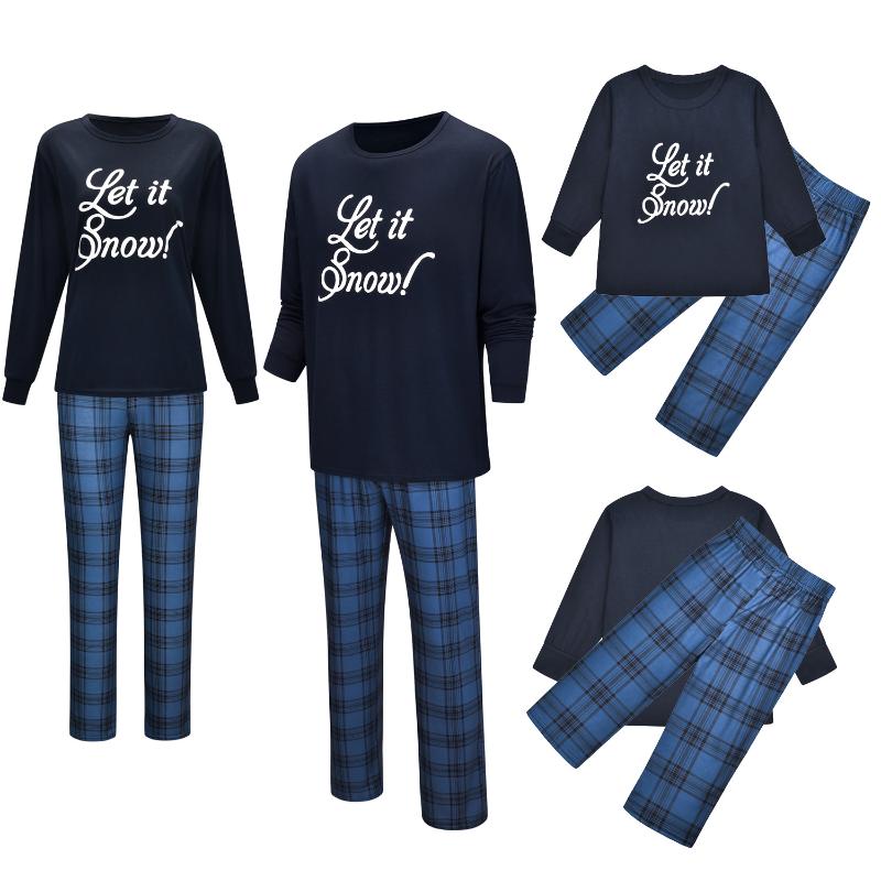 

Family Matching Outfits For Father Mother Kids Christmas Letter Print Parent-child Homewear Pajamas SetFamily, Cx81b