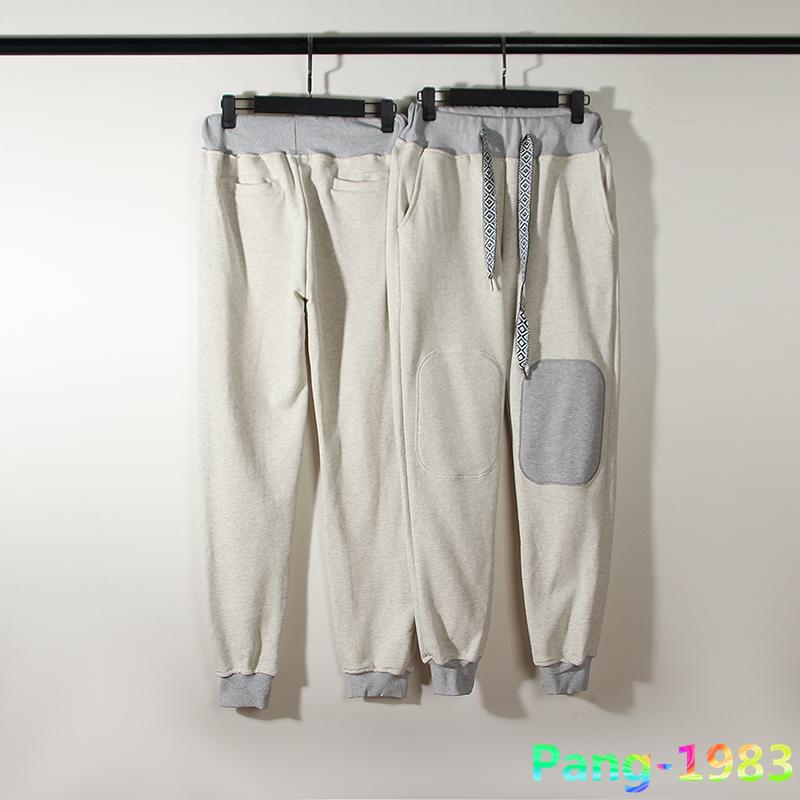 

Men's Pants Advanced Grey KAPITAL Sweatpants Men Women Patch Elastic Waist Sports Casual Trousers Basic Style Lower GarmentMen's, Gray