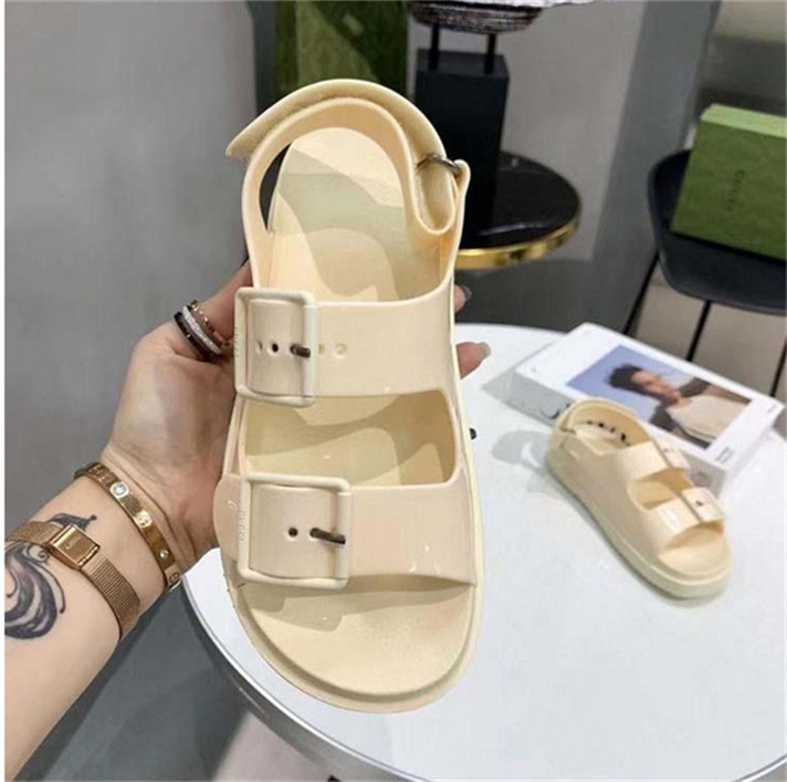 

2022 Sandals slipper Foam Runners Bags Designer Women Rubber Patent Leather It is a kind of shoes that can be matched with clothes at will eur35-41, # 6