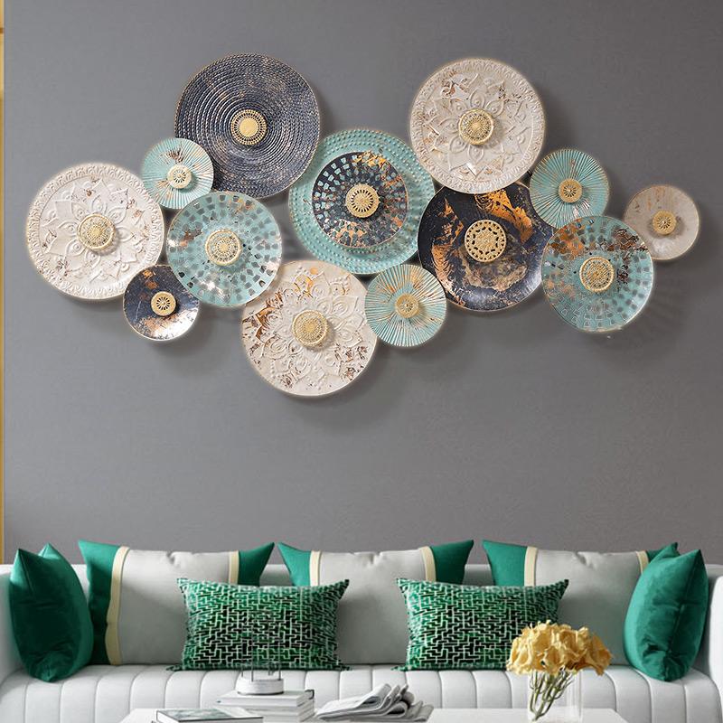 

Decorative Objects & Figurines Northern Europe Originality Flower Wall Metope Renovation Decorate Pendant Hanging Iron Art Three-dimensional