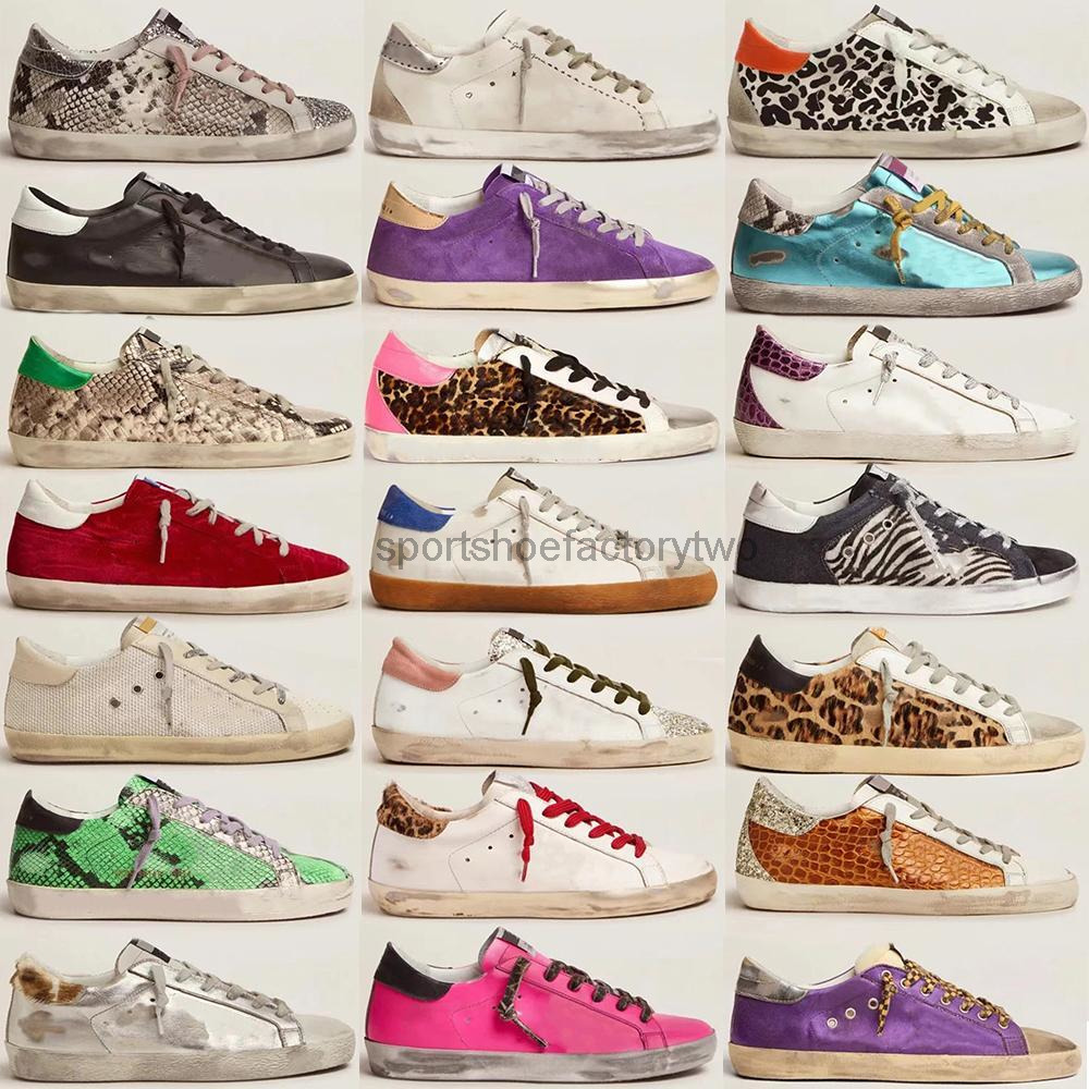 # Golden # Gooses # Sneakers New Italie Brand Women Sneakers Super Star Shoes Luxury Golden Sequen Classic White Do-Old Dirty Designer Man Casual