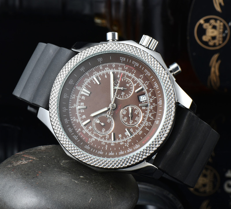 

All Dials Work Brand Mens Watches three Eyes Full Functional Clock Wristwatches Nylon Strap Quartz Waterproof Calendar all the crime scanning tick watch