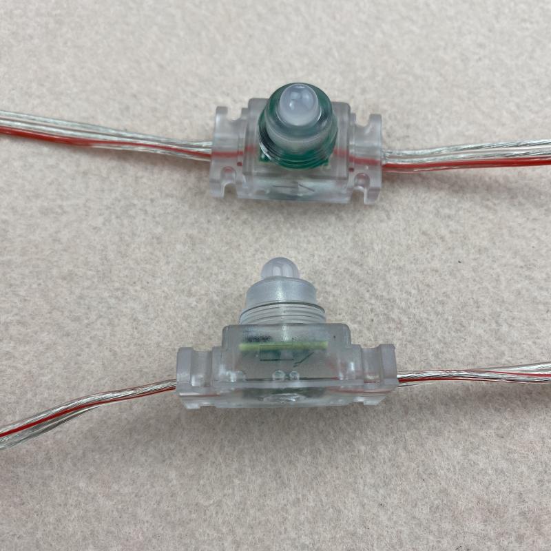 

Strings 50nodes/strand DC12V WS2811 LED RGB Addressable Pixel Module;IP68;with Epoxy Resin Filled;clear PC Case And 18AWG Clear Wire