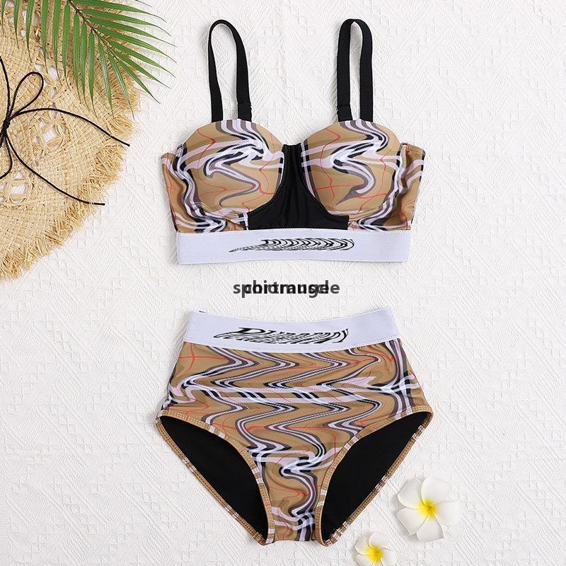 

Women Swimsuits Bikini Set Multicolors Summer Beach Bathing Suits Wind Swimwear