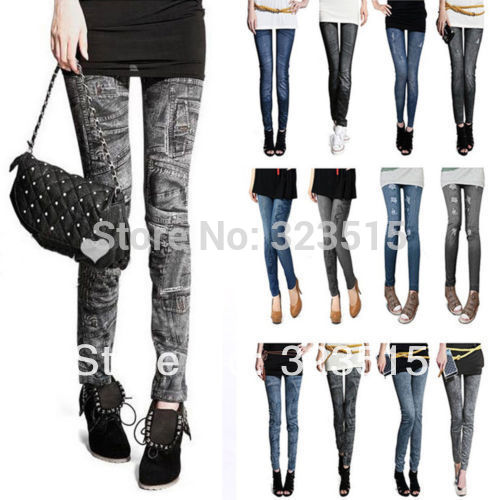 FG1511 2014 nouvelle arrivée nouvelle mode Denim Jeans femmes fille Sexy Leggings Jeggings Skinny Pants
