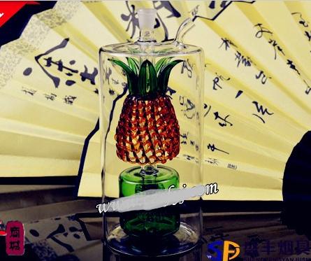 

Free shipping wholesale Hookah - Hookah glass [80 # big pineapple pot, color random delivery