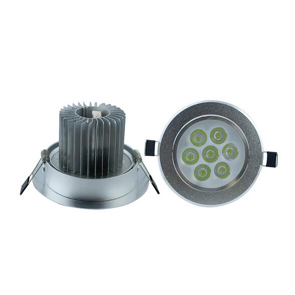 

Dimmable 21W Downlight Spotlight 7X3W Bulb Energy Saving Lamp Good quality CREE High Power LEDs 9W 12W 15W 21W Ceiling Light Free Shippi