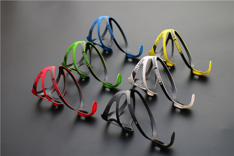 

ASIACOM Bicycle Water Bottles Holder Carbon Fiber Material Bike Bottle Cages Large Capacity Water Bottles Cages 6 Colors