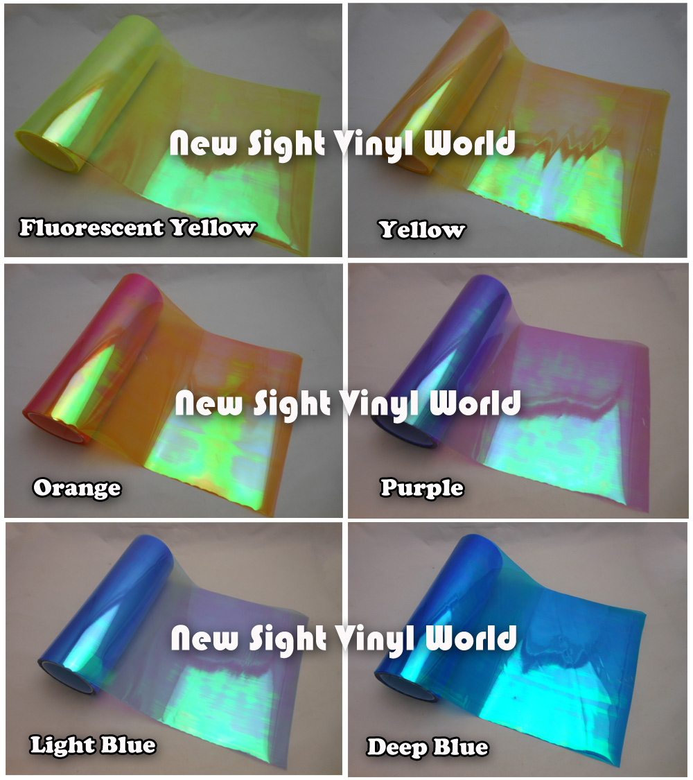

High Quality 10 Colors Available Auto Car Styling Chameleon Headlight Tint Film Taillight Vinyl Tint Change Color Size: 0.3*10M/Roll