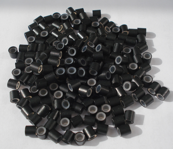 

1000pcs/bag 3.4mmx3.0mmx4.0mm Micro copper with Silicone Rings/Links/Beads For Hair Extensions tools 8colors