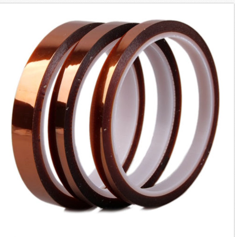 

Up to 300 Centigrade Heat Resistant PI tape (Width) 3MM/5MM/8MM/10mm/ 20mm * Length 33m Press sublimation Mug case cover 100PCS/LOT