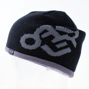 

Wholesale-outdoor travel male money with fleece lining knitting wool hat ski hat, Black