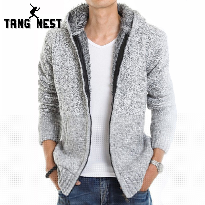 

TANGNEST 2017 Fur Inside Thick Autumn & Winter Warm Jackets Hoodies Hodded Men's Casual 5 Color Thick Hot Sale Sweatshirt 179, Other