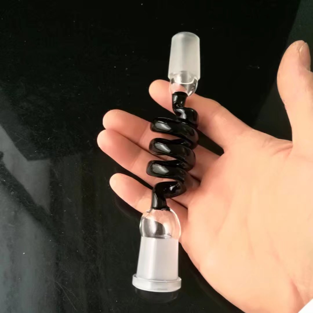

New Color Spiral Adapter Wholesale Glass Hose Smoking Pipe Fittings Free Delivery